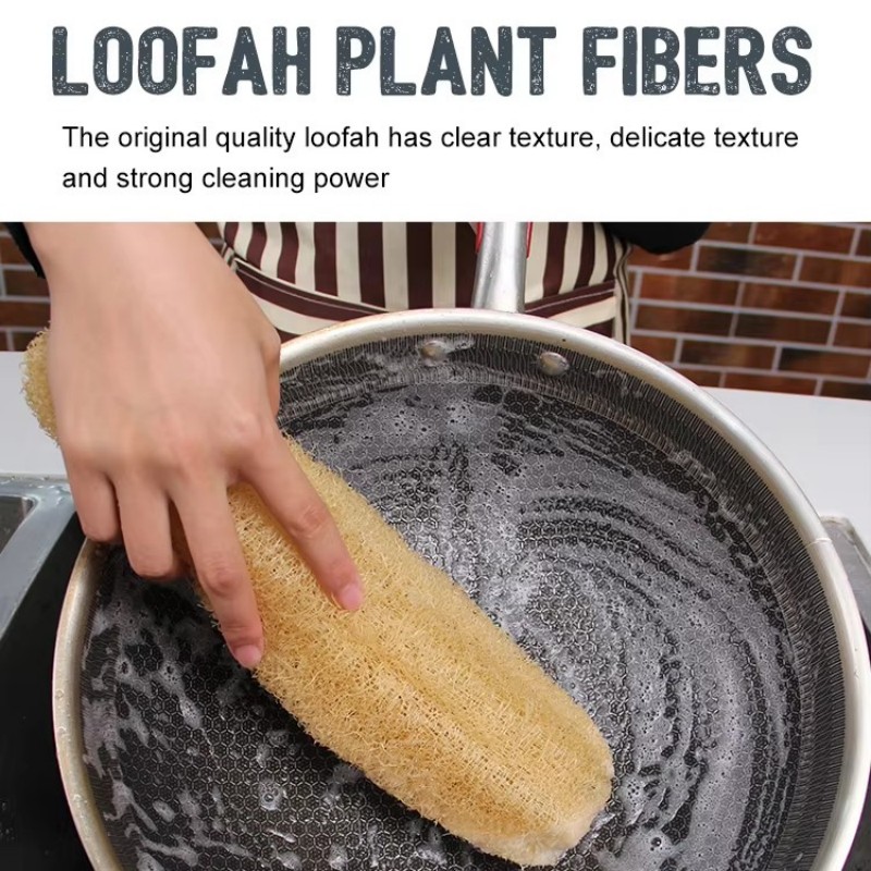 Persekitaran Loofah Span Cuci Pinggan Mandi