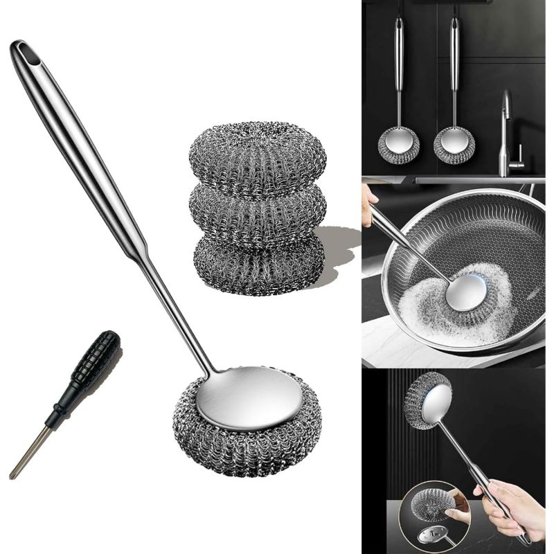Bola Pembersih Dapur Scrubber Keluli Galvanize