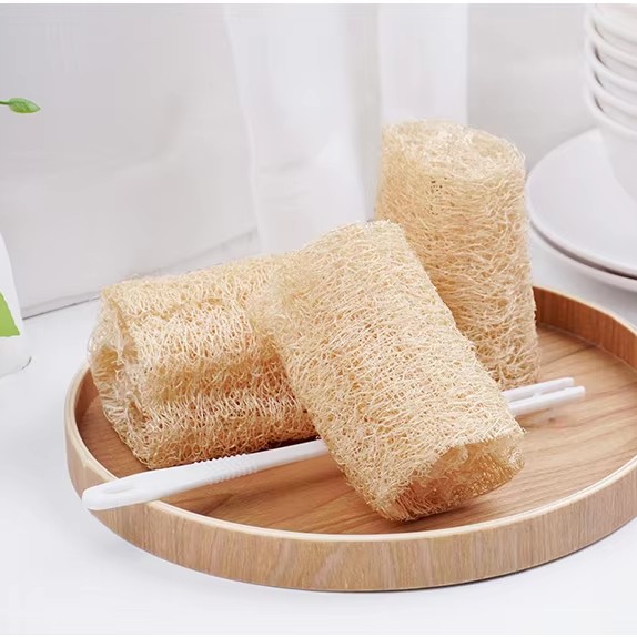 Pembantu Pembersihan Dapur Berus Cawan Loofah Asli