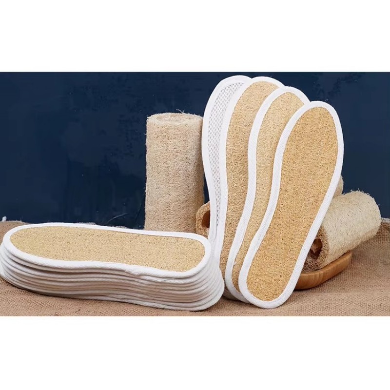 Pad Kasut Loofah Insole Bernafas Semulajadi