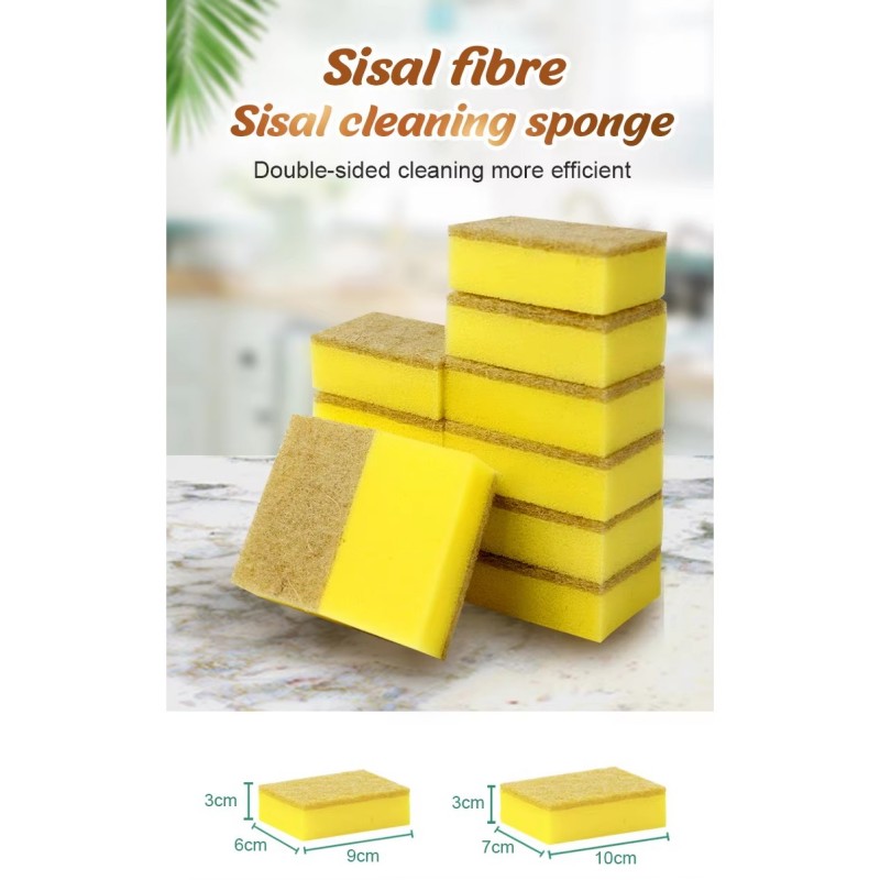 Sisal Fiber Cellulose Pad Pembersihan Rumah