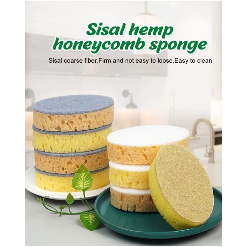 Sisal Fiber Kitchen Cuci Pinggan Pembersihan Rumah